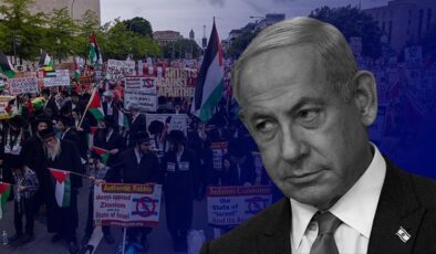 Katliamcı Netanyahu ABD’de protesto edildi