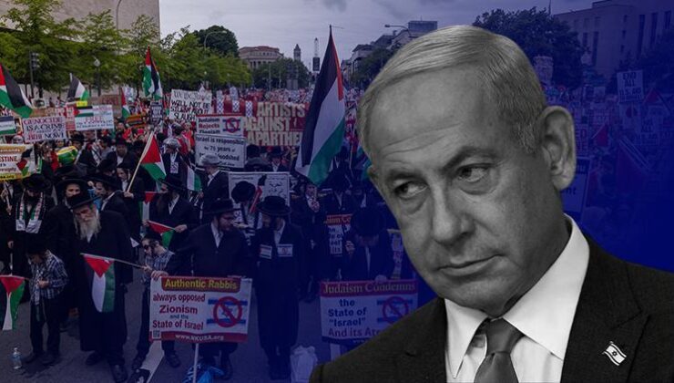 Katliamcı Netanyahu ABD’de protesto edildi