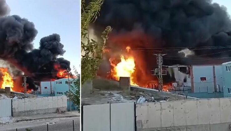 Tekirdağ’da parfüm fabrikasında korkutan yangın