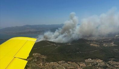 Urla’da yine orman yangını: 2 site tedbir amaçlı tahliye edildi