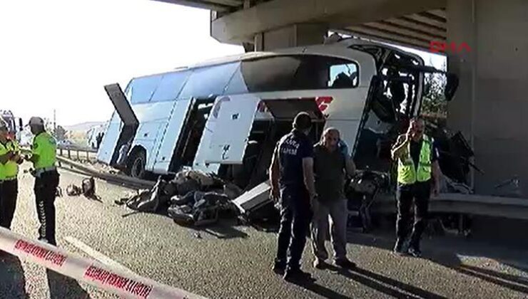 Ankara’da yolcu otobüsü üst geçide çarptı: Ölü ve yaralılar var