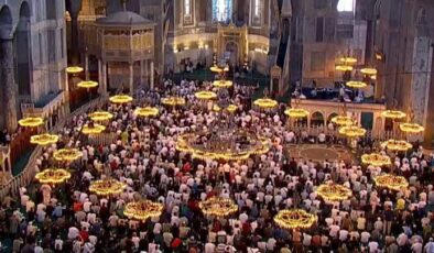 Haniye için 81 ilde gıyabi cenaze namazı… Ayasofya Camii’ne akın ettiler