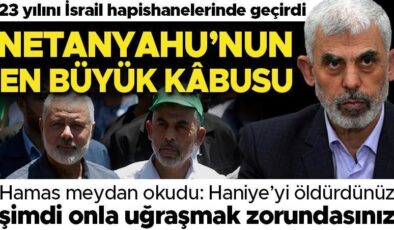 İsrail’e böyle meydan okudular: ‘Haniye’yi öldürdünüz şimdi onla uğraşmak zorundasınız’ İşte 23 yılını İsrail hapishanelerinde geçiren Hamas’ın yeni siyasi…