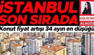 İstanbul son sırada… Konut fiyat artışı 34 ayın en düşüğü