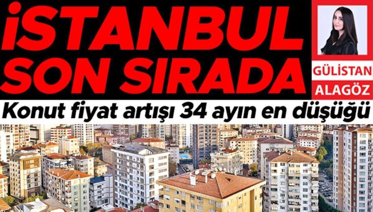 İstanbul son sırada… Konut fiyat artışı 34 ayın en düşüğü