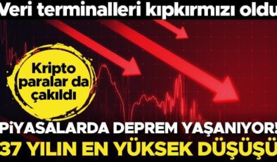 Piyasalarda ABD depremi! 37 yılın en yüksek düşüşü… Bitcoin ve Ethereum çakıldı