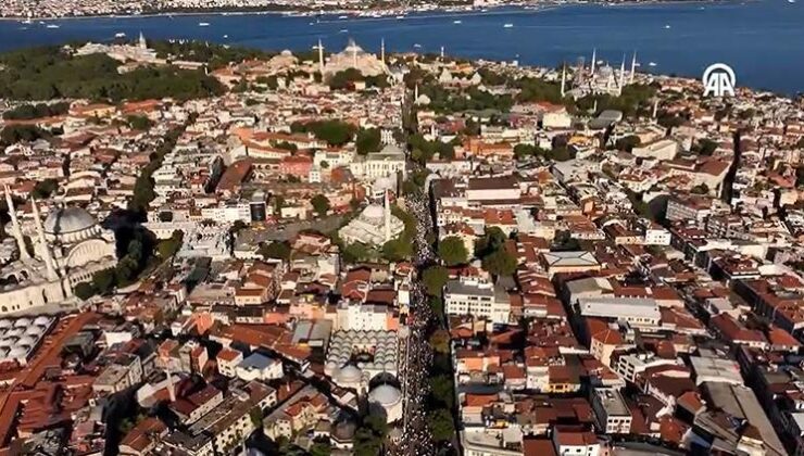 Son dakika haberi… Ayasofya’da Büyük Gazze Mitingi