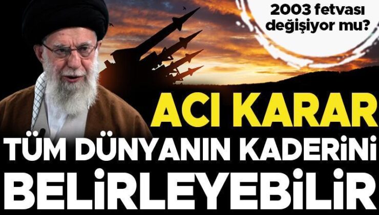 Son dakika…Bölgenin kaderini değiştirecek acı karar! Hamaney’in tek sözü her şeyi değiştirebilir…