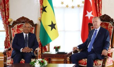 Cumhurbaşkanı Erdoğan, Sao Tome ve Principe Başbakanı Trovoada ile bir araya geldi