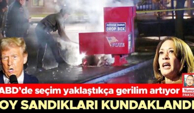 Oy sandıkları kundaklandı