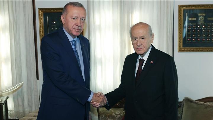 Cumhurbaşkanı Erdoğan, MHP lideri Bahçeli’yi Beştepe’de kabul edecek