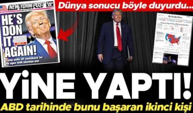 Dünya ABD seçimlerinin sonucunu böyle duyurdu: ‘Yine yaptı! Amerikan tarihinde bunu başaran ikinci kişi’