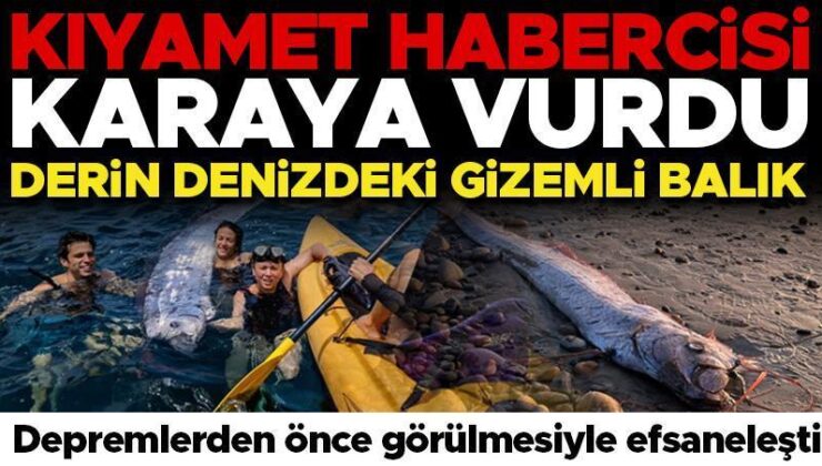 ‘Kıyamet balığı’ karaya vurdu: Öğrenciler tespit etti