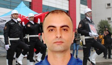 Malatya’da şehit olan polis memuru için tören