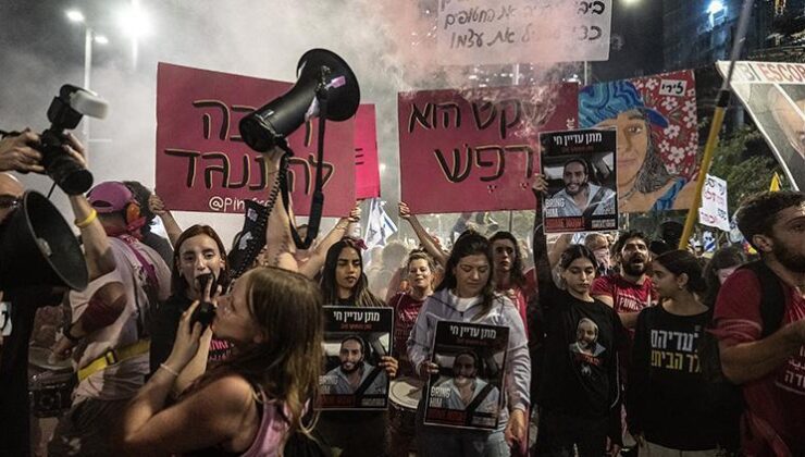 Son dakika… Tel Aviv’de protesto: Sen baştasın, sen suçlusun… Netanyahu’nun konutuna saldırı: ‘Suikast girişimi’