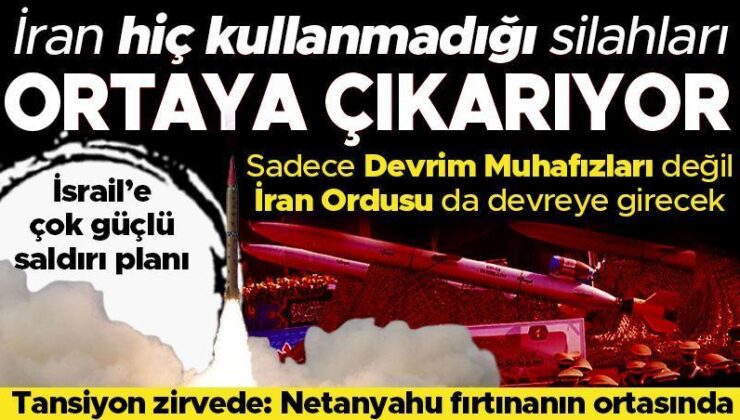 Son dakika….İran daha önce kullanmadığı silahları ortaya çıkarıyor! İsrail saldırısı için sadece Devrim Muhafızları değil İran ordusu da devreye girecek