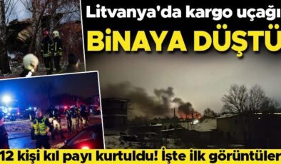 Son dakika…Litvanya’da kargo uçağı binanın üzerine düştü: 1 ölü 4 yaralı