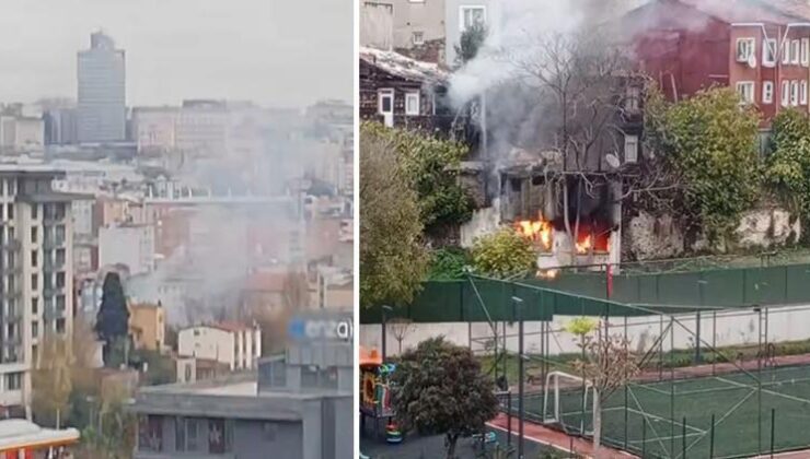 Beyoğlu’nda metruk binada yangın