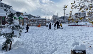 Bolu’da 4 ilçede eğitime kar engeli