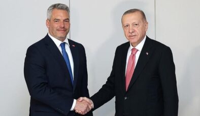 Cumhurbaşkanı Erdoğan Avusturya Başbakanı Karl Nehammer ile görüştü