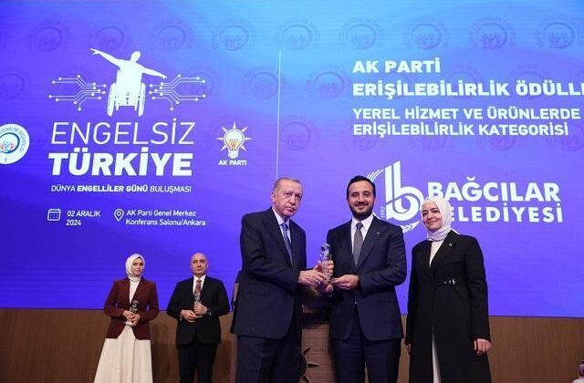 Cumhurbaşkanı Erdoğan’dan Bağcılar Belediyesi’ne ‘Erişilebilirlik’ ödülü