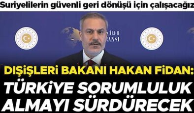 Dışişleri Bakanı Hakan Fidan’dan Suriye açıklaması: Gereken desteği vermeye hazırız!