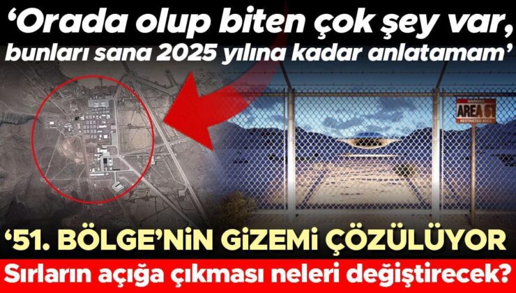 ‘51. Bölge’nin gizemi çözülüyor: Gerçekler ortaya çıkabilir! ‘Orada olup biten çok şey var, bunları sana 2025 yılına kadar anlatamam’ | Sırlarının açığa…