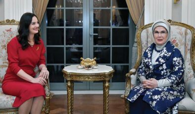 Emine Erdoğan, Karadağ Devlet Başkanı’nın eşi Milatovic ile bir araya geldi