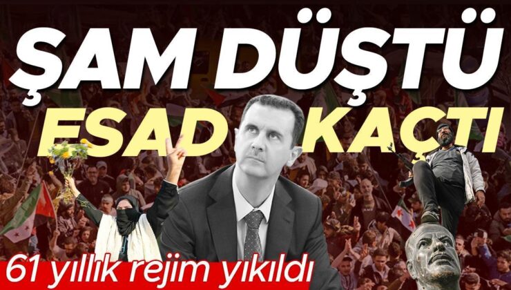 Suriye’de yeni dönem: Esad devrildi, muhalifler Şam’da… Esad Rusya’ya kaçtı