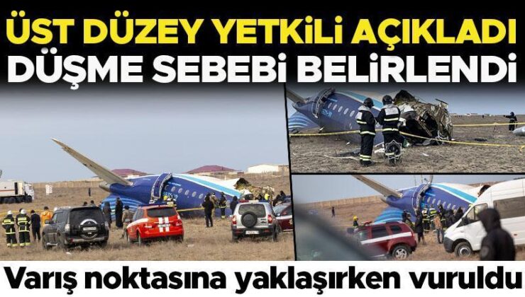 Üst düzey yetkililer açıkladı: Uçağın düşme sebebi belirlendi