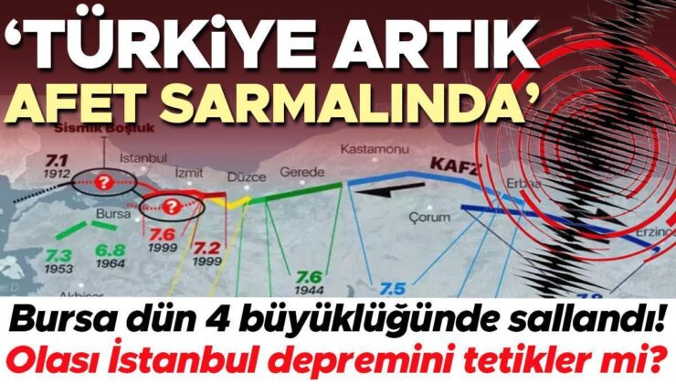 Bursa’daki deprem korkuttu! Olası İstanbul depremini tetiklemesi mümkün mü? ‘Artık Türkiye deprem afet sarmalında…’