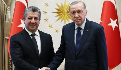 Cumhurbaşkanı Erdoğan, Irak Kürt Bölgesel Yönetimi Başbakanı Barzani’yi kabul etti