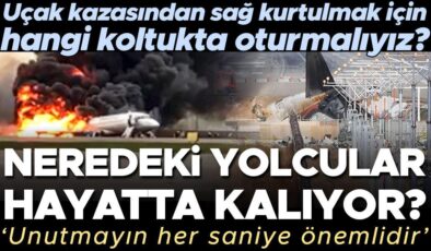 Uzmanlar anlattı: Bir uçak kazasından sağ kurtulabilmek için hangi koltukta oturmalıyız? Uçakta nerede oturan yolcular hayatta kalıyor? ‘Unutmayın her saniye…