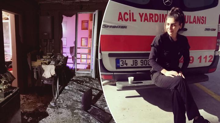 Amasya’da apartmanda yangın! Melisa hemşirenin cansız bedeni bulundu