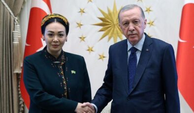 Cumhurbaşkanı Erdoğan, Gulmanova’yı kabul etti