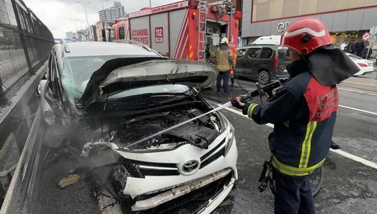 İstanbul’da E-5’te zincirleme kaza: 2 yaralı