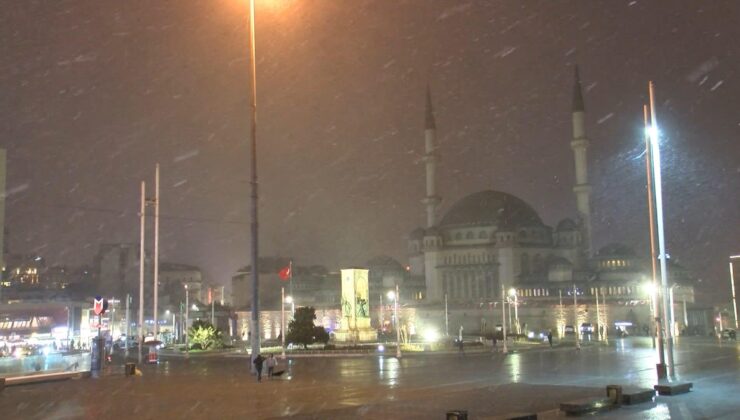 İstanbul’da kar yağışı, gece saatlerinde etkisini gösterdi