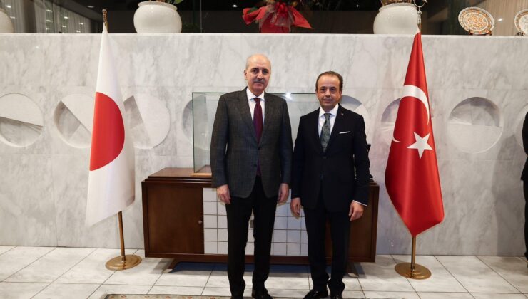 Meclis Başkanı Numan Kurtulmuş, Tokyo Büyükelçiliği’ni ziyaret etti