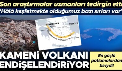 Son araştırmalar uzmanları tedirgin etti: Santorini’deki ‘Kameni Volkanı’ endişelendiriyor! ‘En güçlü patlamalardan biriydi, hâlâ keşfetmekte olduğumuz bazı…