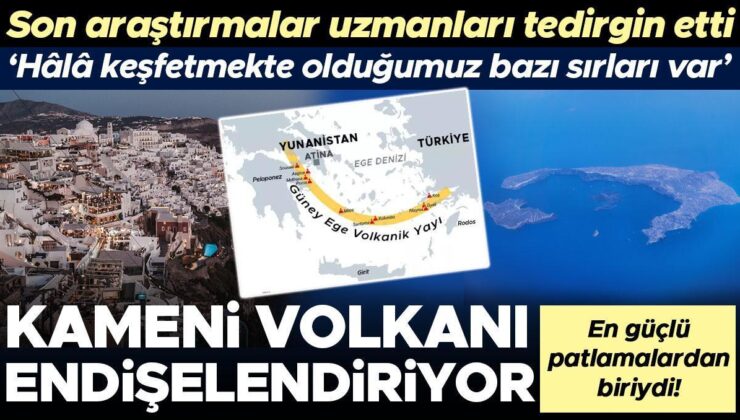 Son araştırmalar uzmanları tedirgin etti: Santorini’deki ‘Kameni Volkanı’ endişelendiriyor! ‘En güçlü patlamalardan biriydi, hâlâ keşfetmekte olduğumuz bazı…