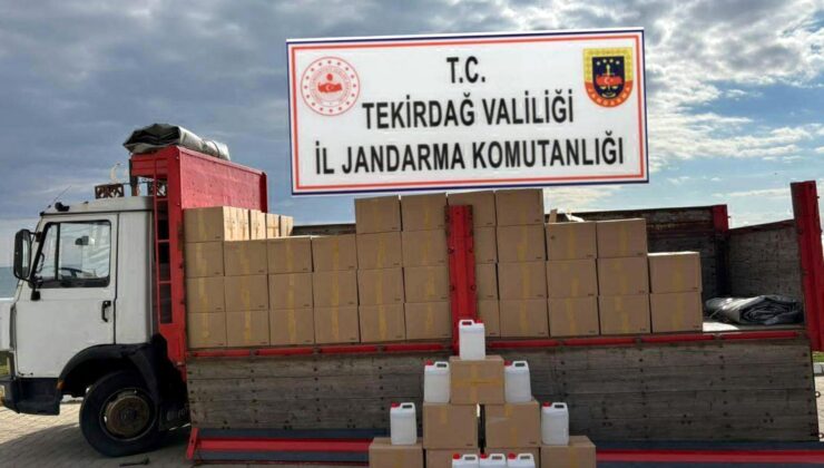 Tekirdağ’da 5 bin litre etil alkol ele geçirildi; 4 gözaltı