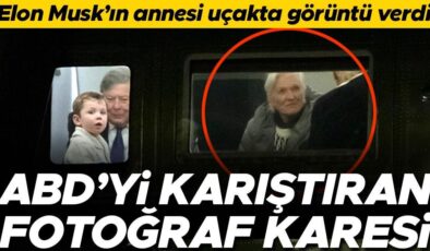 ABD’yi karıştıran fotoğraf karesi! Elon Musk’ın annesi başkanlık uçağında