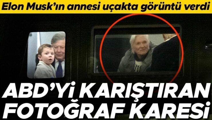 ABD’yi karıştıran fotoğraf karesi! Elon Musk’ın annesi başkanlık uçağında