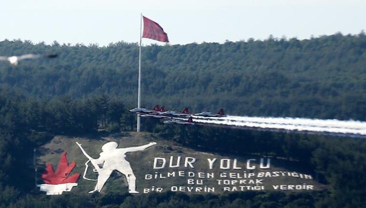 Bugün Çanakkale’de gökyüzüne bakanların tüyleri diken diken oldu… İşte nefes kesen o anlar