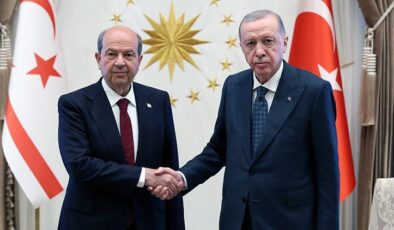 Cumhurbaşkanı Erdoğan, Ersin Tatar’ı kabul etti