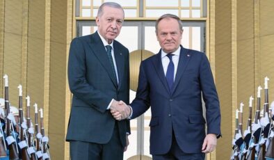 Cumhurbaşkanı Erdoğan, Polonya Başbakanı Tusk’ı resmi törenle karşıladı