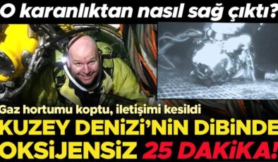 Kuzey Denizi’nin dibinde, oksijensiz, ışıksız, yapayalnız… 25 dakikadan fazla bir süre havasız kaldı! O karanlıktan nasıl çıktı?