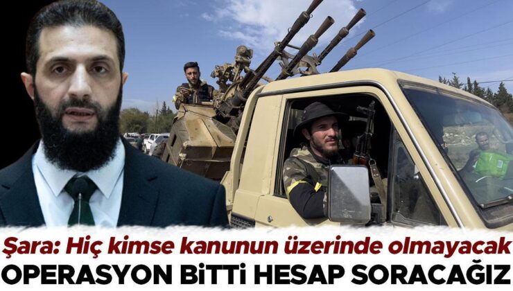 Operasyon tamamlandı